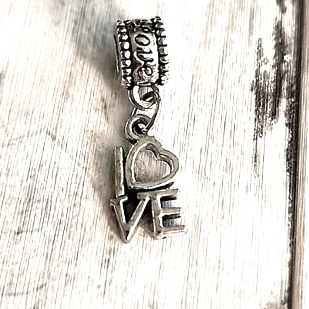 Love Dangle Charm Will FIT Pandora and other European Systems